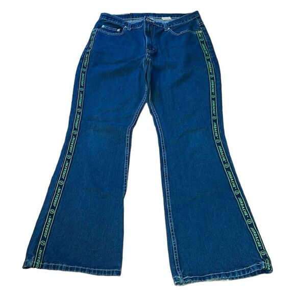 Vintage 90’s Jordache Flare Branded Braid Jeans, cotton, 15/16 - Picture 1 of 9